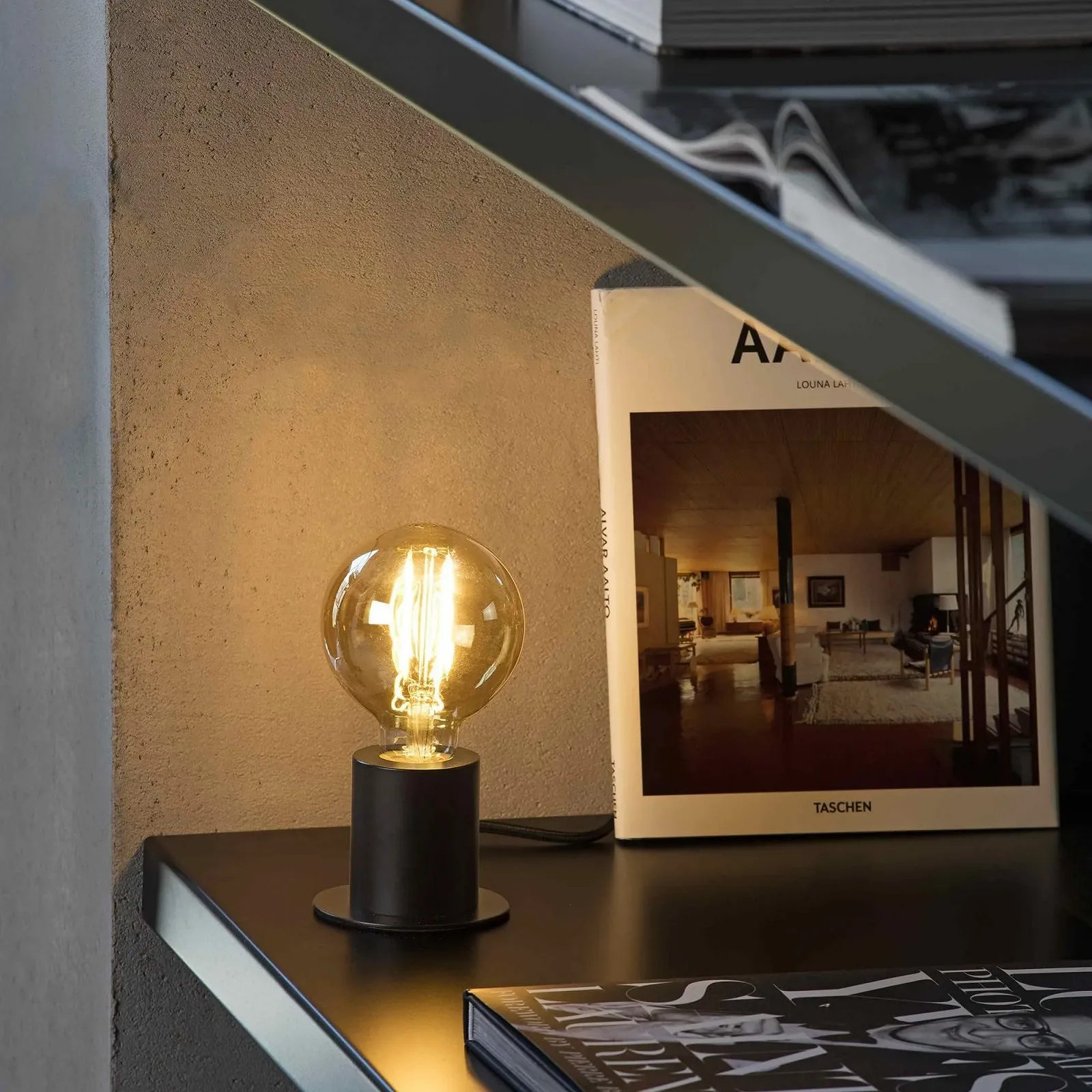 Настільна лампа Faro Ten Чорна, фото №3