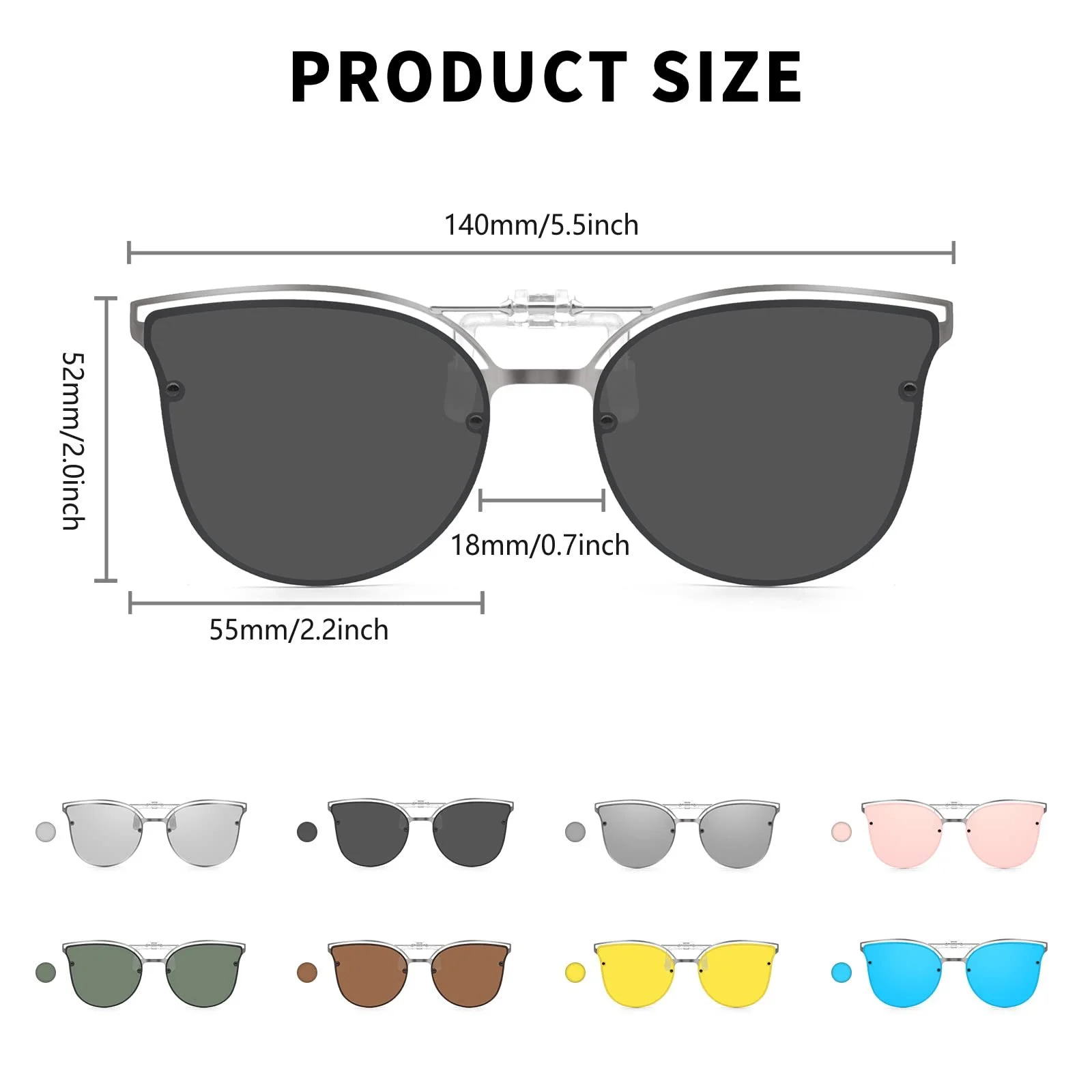 Солнечные очки Long Keeper с зажимом для поляризации, фото №2