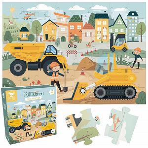 Пазл Hoppla Truck In The City XL 48 деталей 69 x 49 см - Фото 1