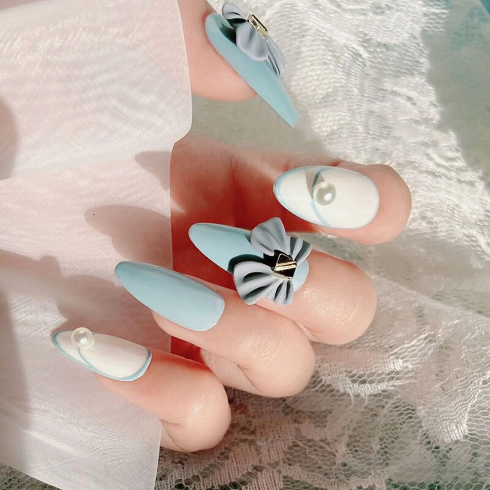 Украшения для ногтей Бантики 20 штук 3D смола Бантики для дизайна ногтей DIY Бантики Стразы для ногтей Ювелирные изделия Аксессуары для маникюра, фото №2