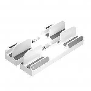 Вертикальная Подставка для Ноутбука Регулируемая 3-Слотная Подкладка для 16-Дюймового Ноутбука Улучшенная Стабильность B - Фото 1