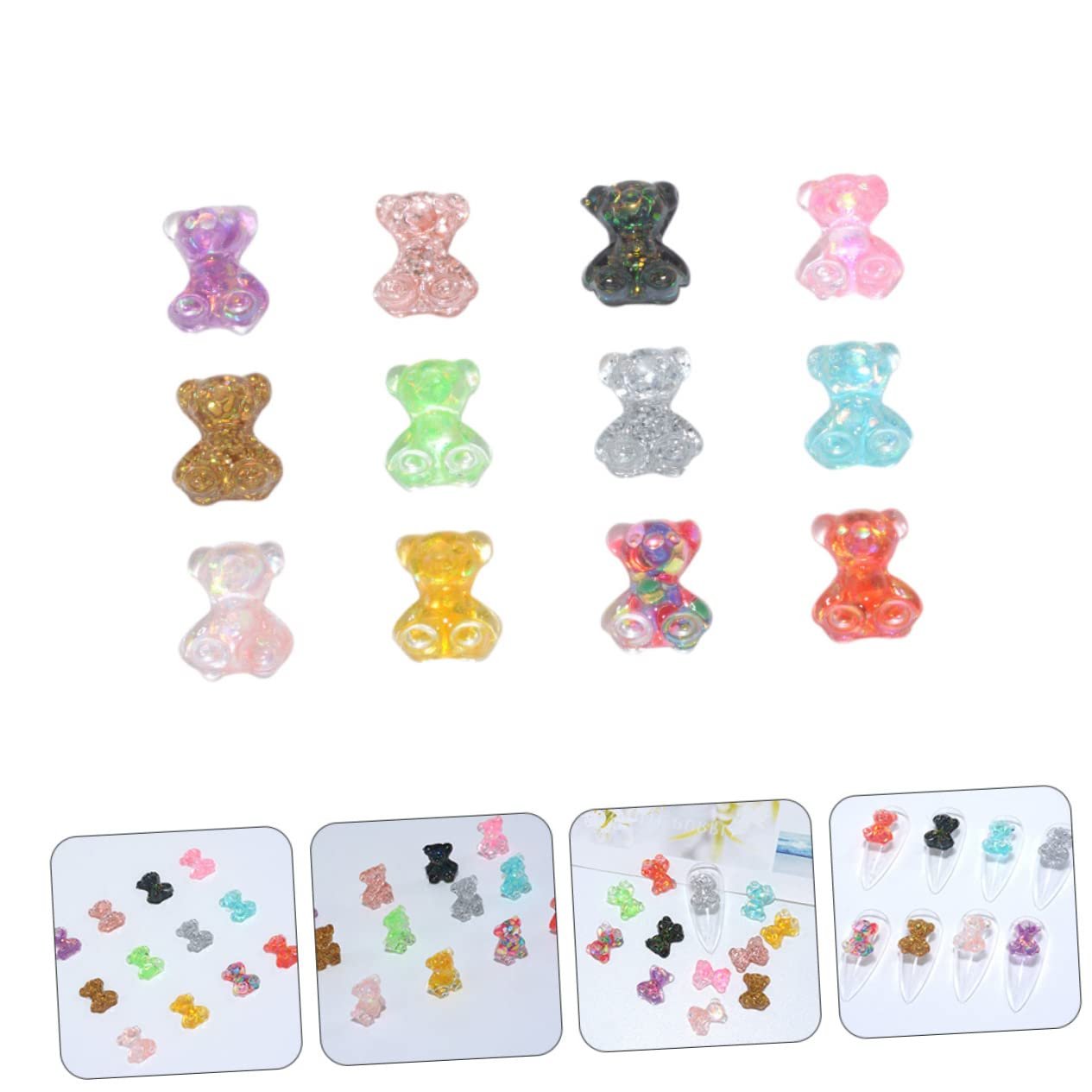 Украшение для ногтей FOMIYES Мишки 200 шт, фото №7