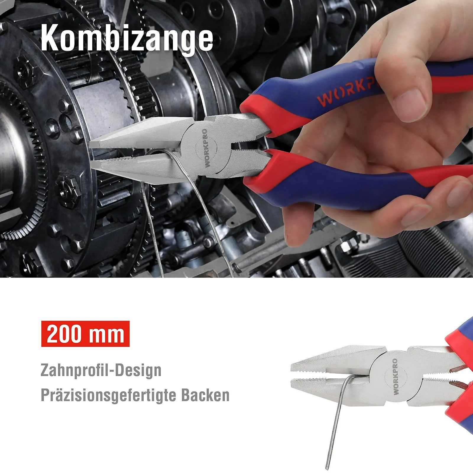 Набор плоскогубцев Workpro W001321AU, фото №5 Набор плоскогубцев Workpro W001321AU, фото №5