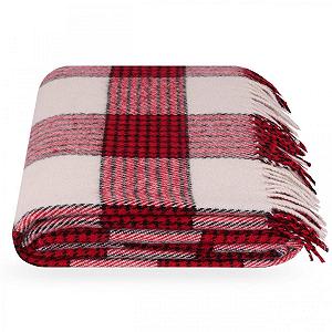 Покрывало Lanavitta "Veronika" Полушерстяное Красный 140х200 см - Фото 1