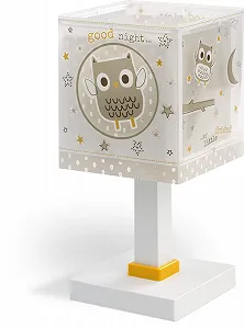 Настільна лампа Dalber Good Night 63391 дитяча Сова Тварини бежева synthetic.ua - Фото 1