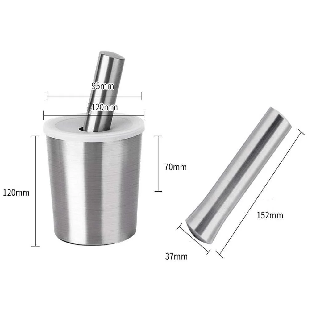 Ступка і товкачик Кухонна 304 Нержавіюча сталь, фото №2