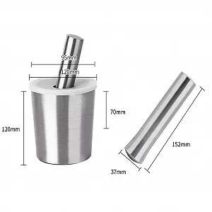 Ступка і товкачик Кухонна 304 Нержавіюча сталь synthetic.ua - Фото 1