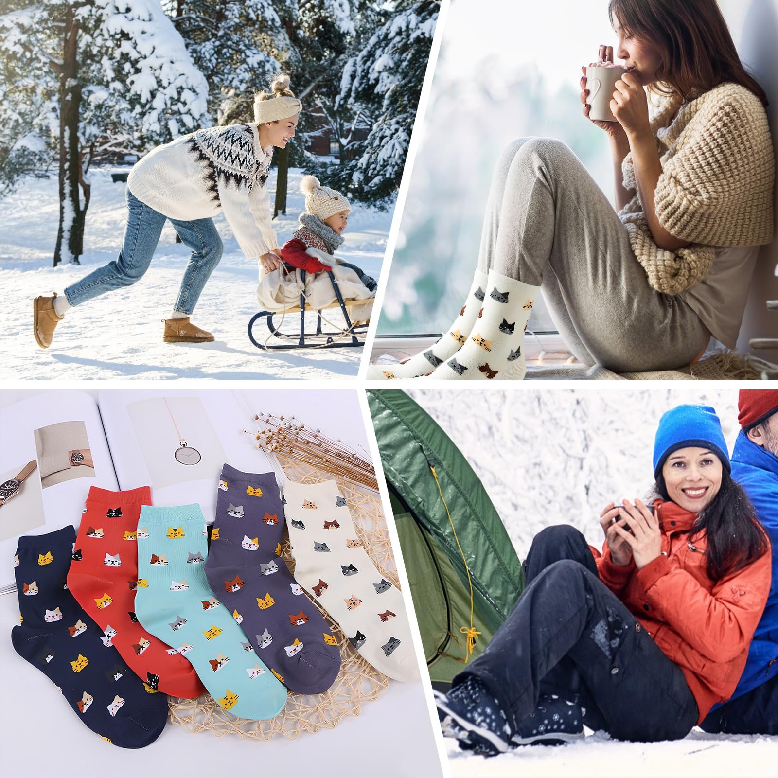 Носки Amexo 39-42 Разноцветные (белый, голубой, красный, коричневый, черный), фото №4