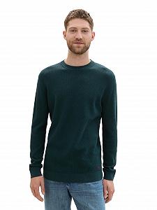 Джемпер TOM TAILOR Basic в'язаний бавовняний чоловічий - Фото 1