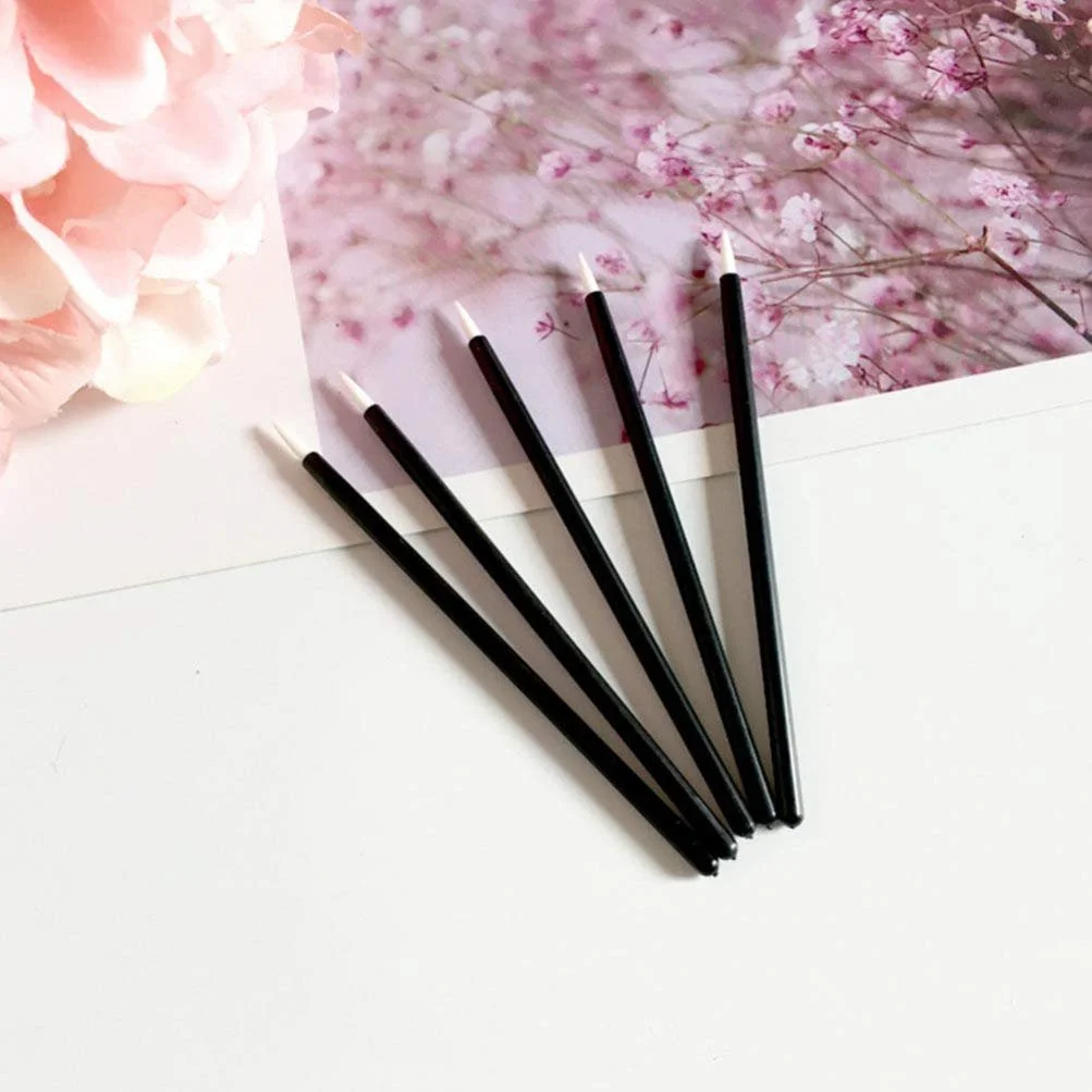 Кисти для подводки Lurrose одноразовые 100 штук, черные, фото №6 Кисти для подводки Lurrose одноразовые 100 штук, черные, фото №6