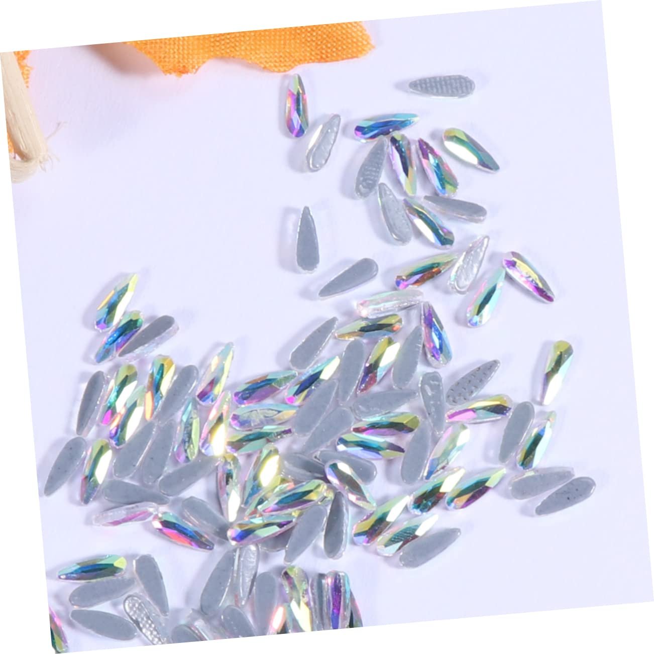 Стрази для нігтів Ipetboom 144 шт. Блискучі краплі води, фото №7