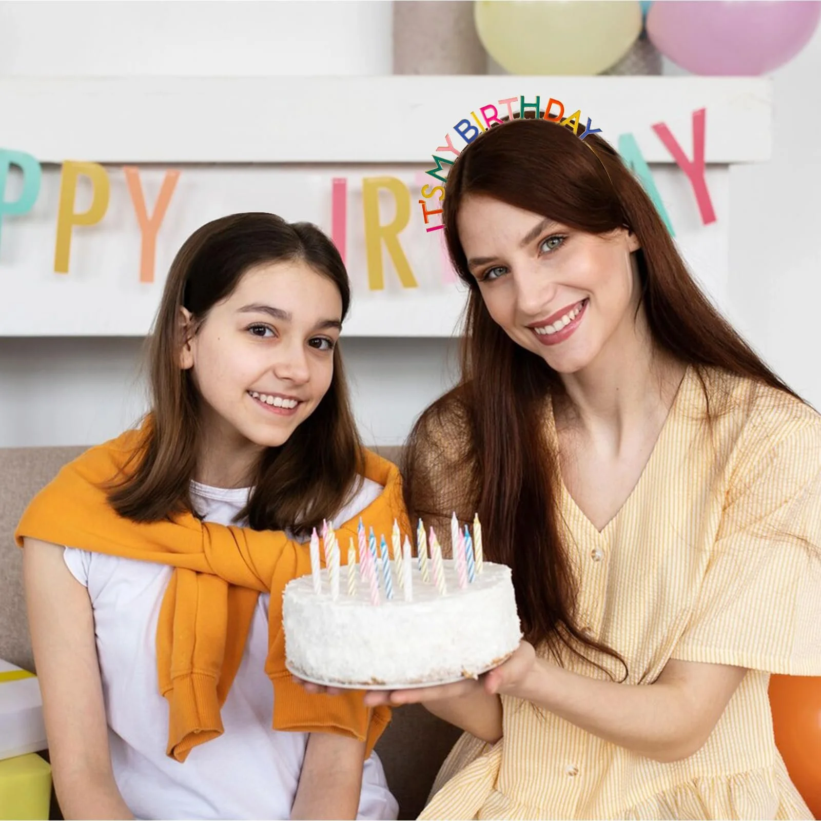 Обруч на голову З Днем народження "It's My Birthday" Металевий, фото №5