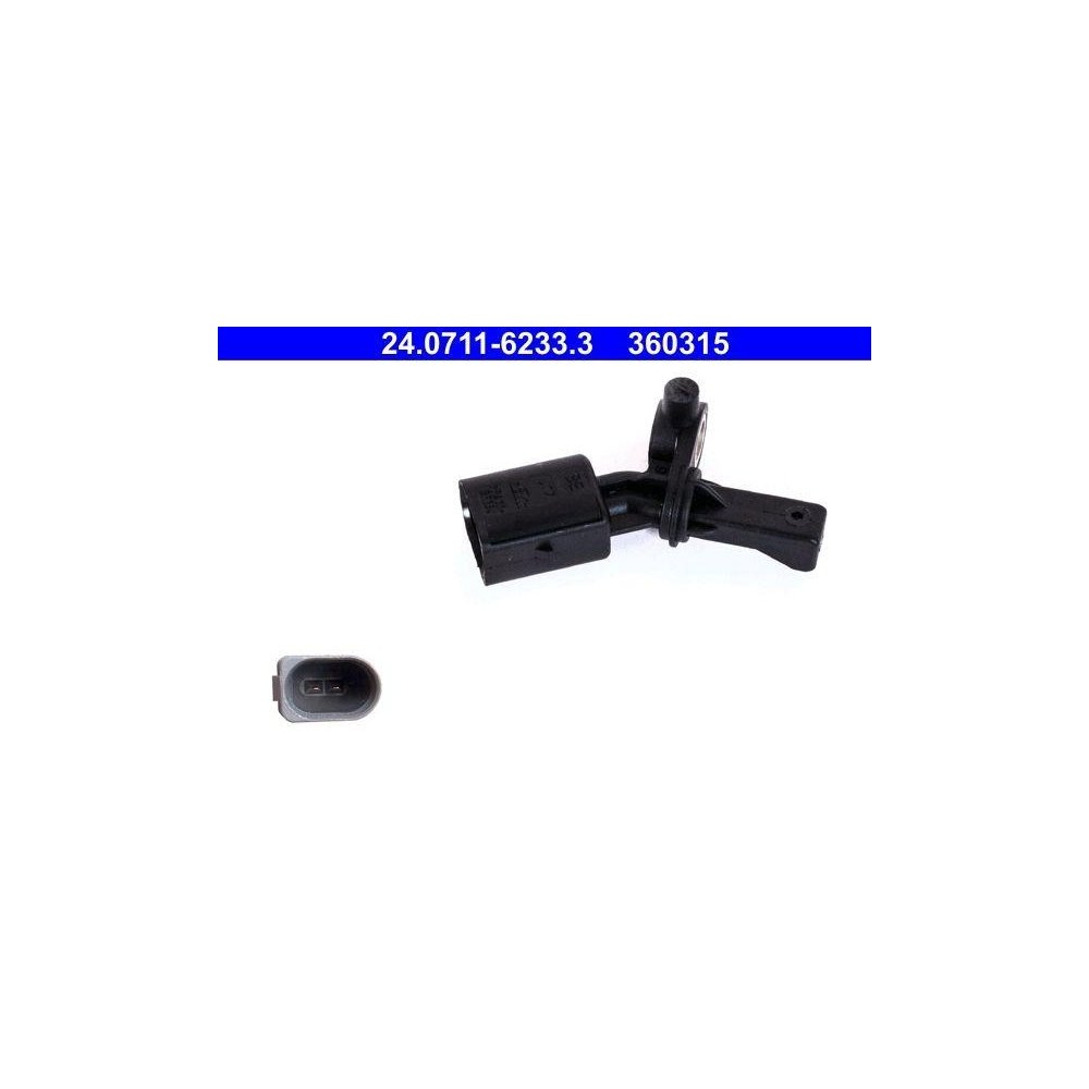 Датчик скорости вращения колеса ATE 24.0711-6233.3 для SEAT SKODA VAG задний левый, фото №1