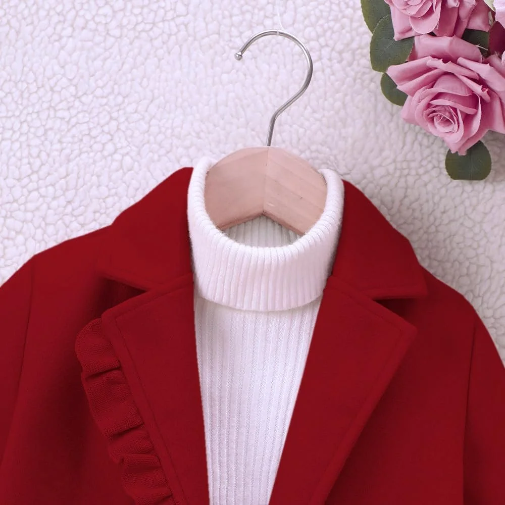 Зимнее пальто для девочек, подростковое на пуговицах, тренч без капюшона, однотонная ветровка, зимнее пальто с длинными рукавами, ветровка с карманами, осень, зима, куртка с лацканами, однотонная, спортивная одежда для активного отдыха, фото №4