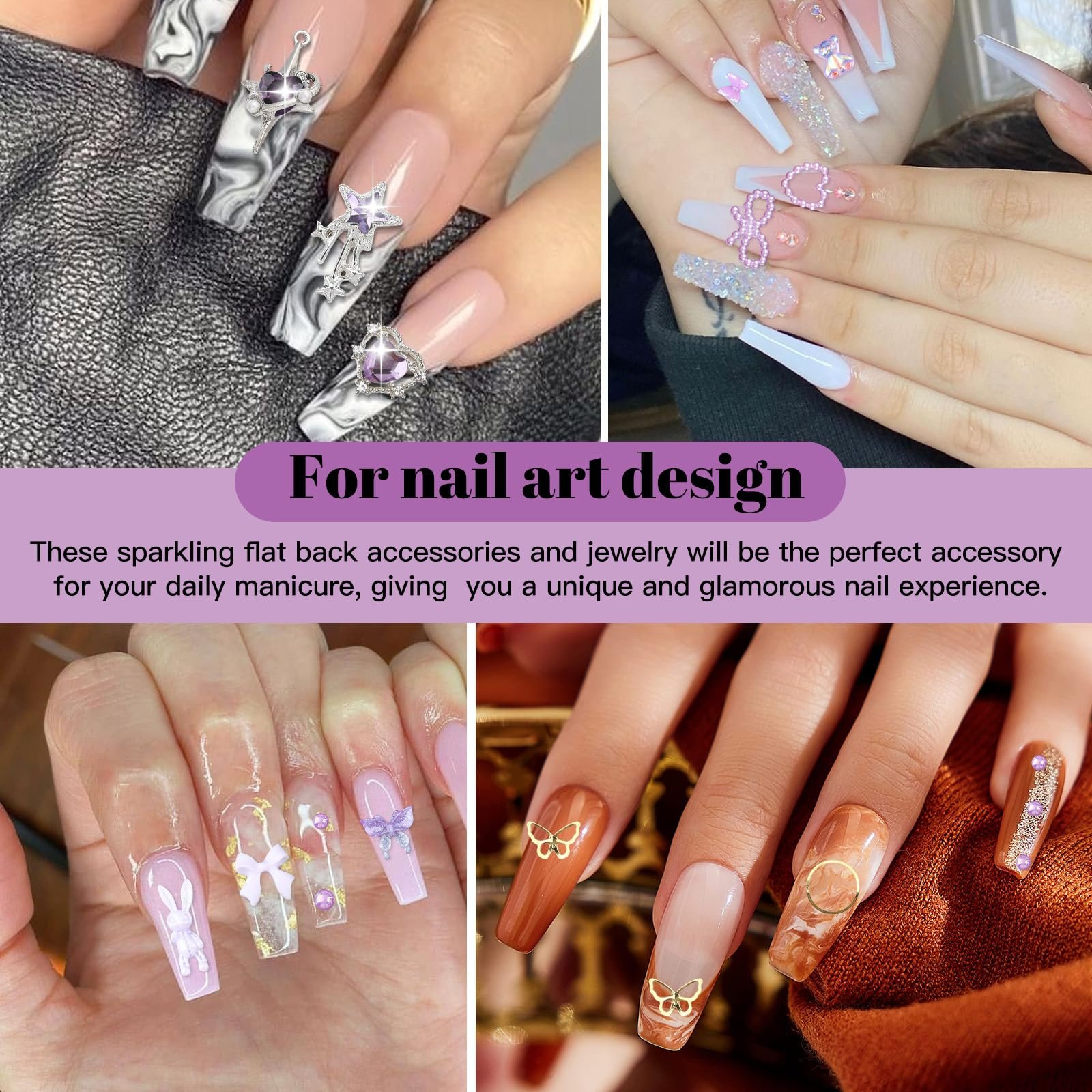 Прикраса для нігтів 3D бантик 600 шт., фото №7