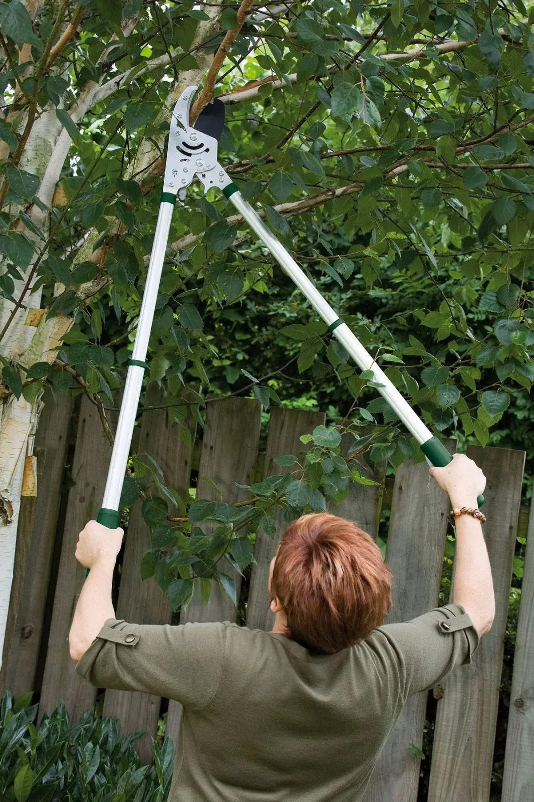 Секатор з ковадлом Spear & Jackson Kew Telescopic Heavy Duty з храповим механізмом, фото №4