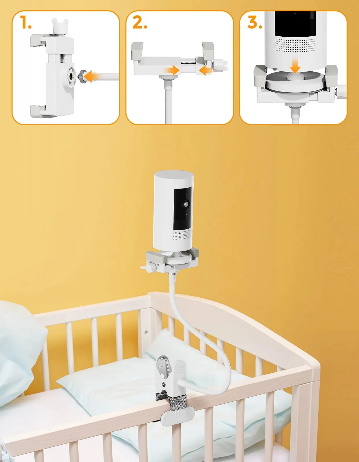 Тримач для відеоняні Universal ieGeek Baby 1T/Baby 4/7S 40 см 1/4" screw base, фото №3 Тримач для відеоняні Universal ieGeek Baby 1T/Baby 4/7S 40 см 1/4" screw base, фото №3