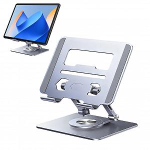 Подставка для ноутбука регулируемая алюминиевый сплав 360

градусов вращения портативная для дома офиса общежития школы путешествий - Фото 1