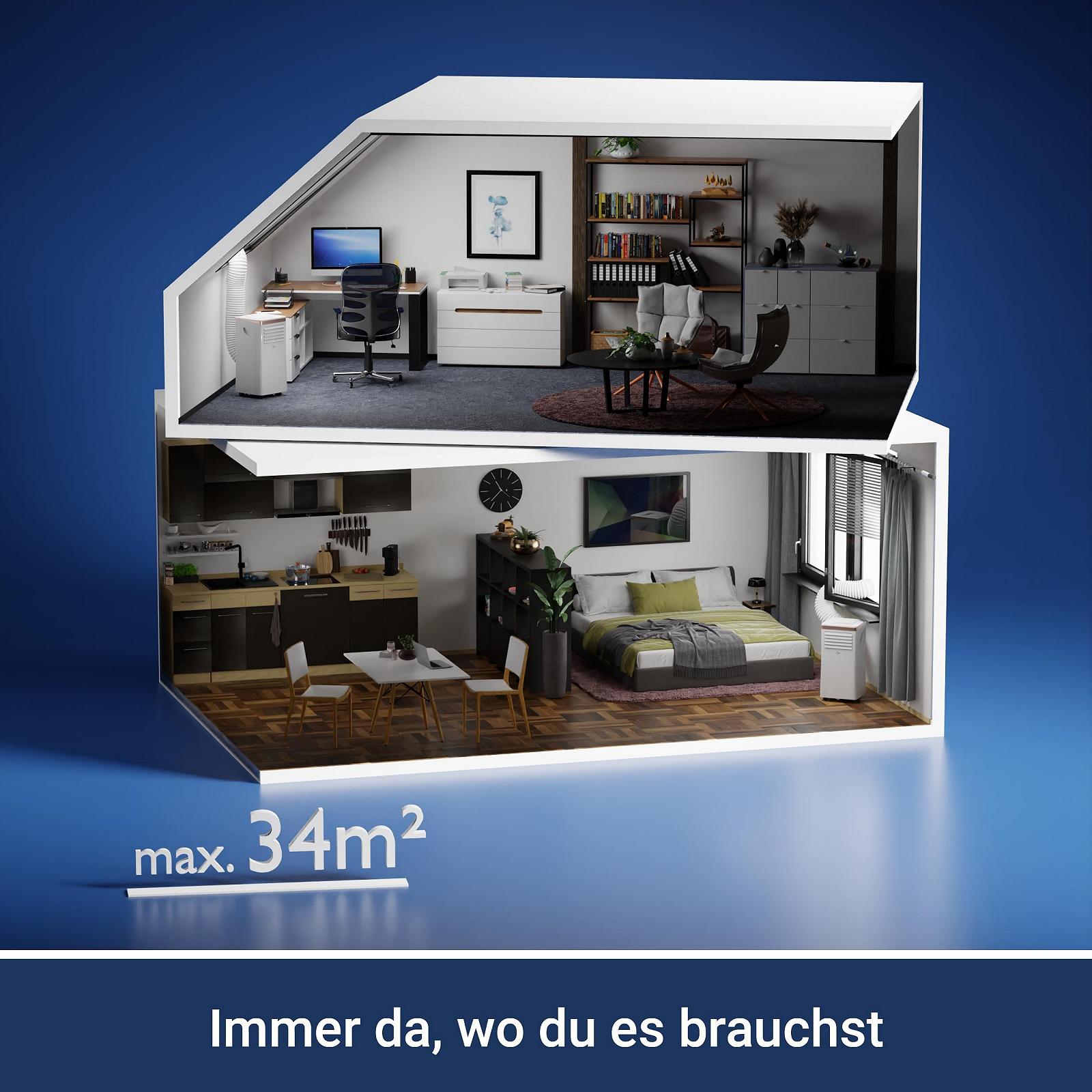 Мобільний кондиціонер SUNTEC Coolfixx 9000 BTU Rose App, фото №5