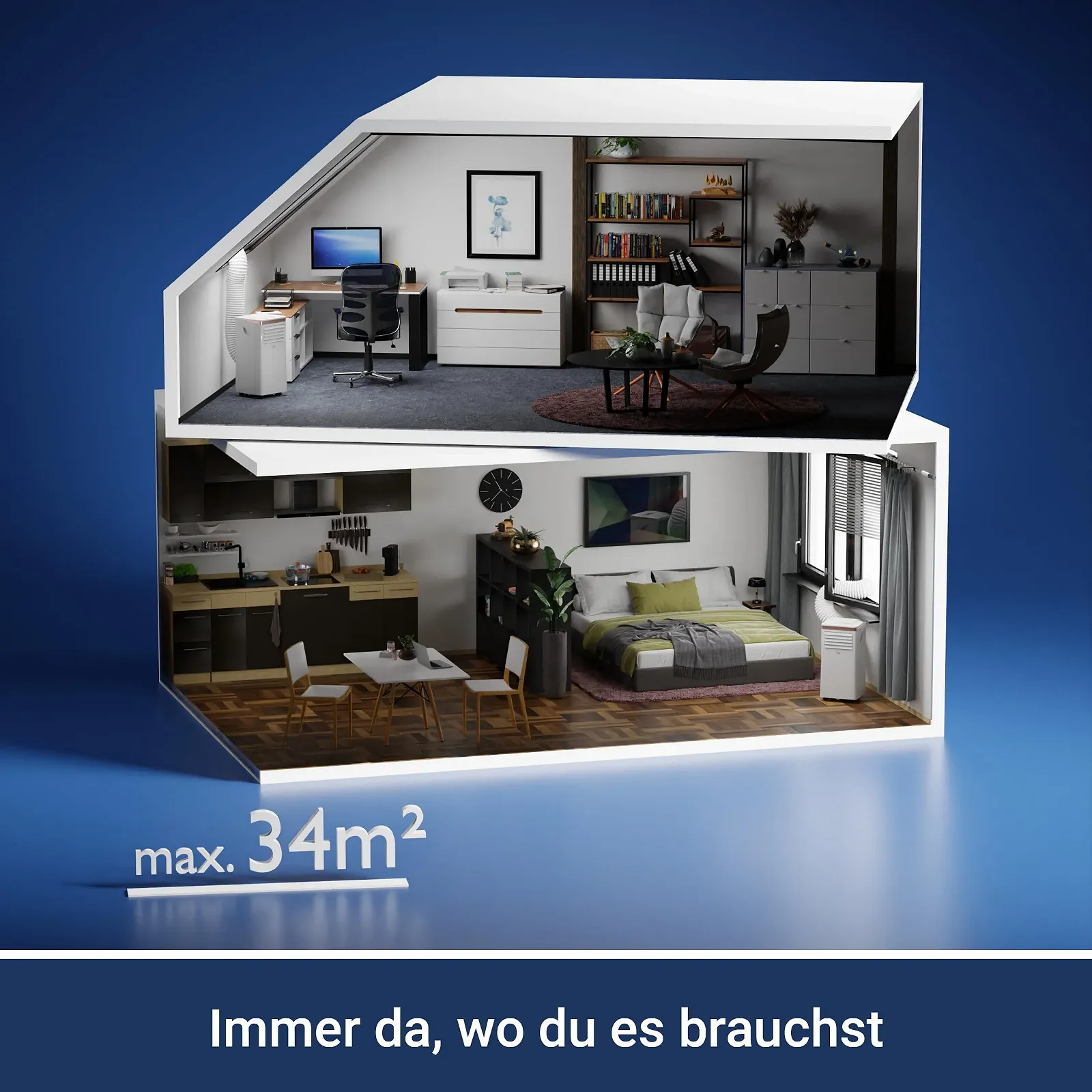 Мобільний кондиціонер SUNTEC Coolfixx 9000 BTU Rose App, фото №5 Мобільний кондиціонер SUNTEC Coolfixx 9000 BTU Rose App, фото №5