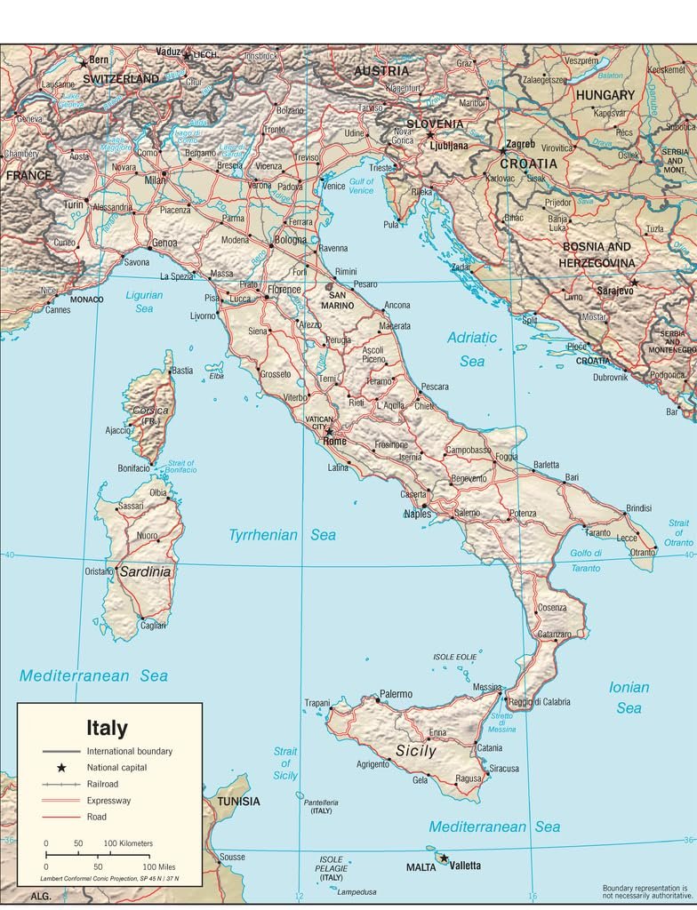 Пазл Lais Puzzle Physical Map Italy 1000 элементов, фото №2