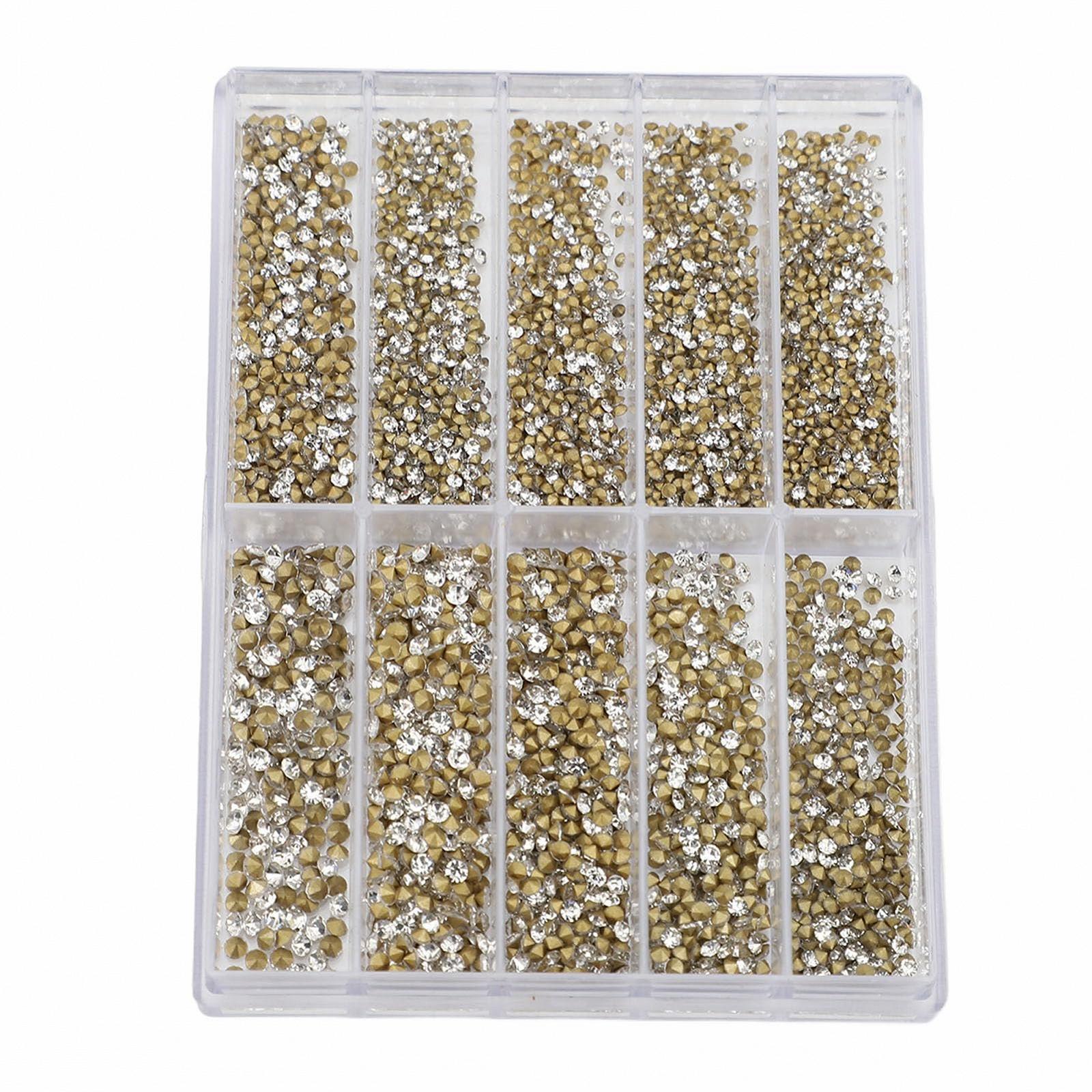 Стрази Блискучі 10 Розмірів 1000 штук для DIY проєктів нейл-арту, фото №7