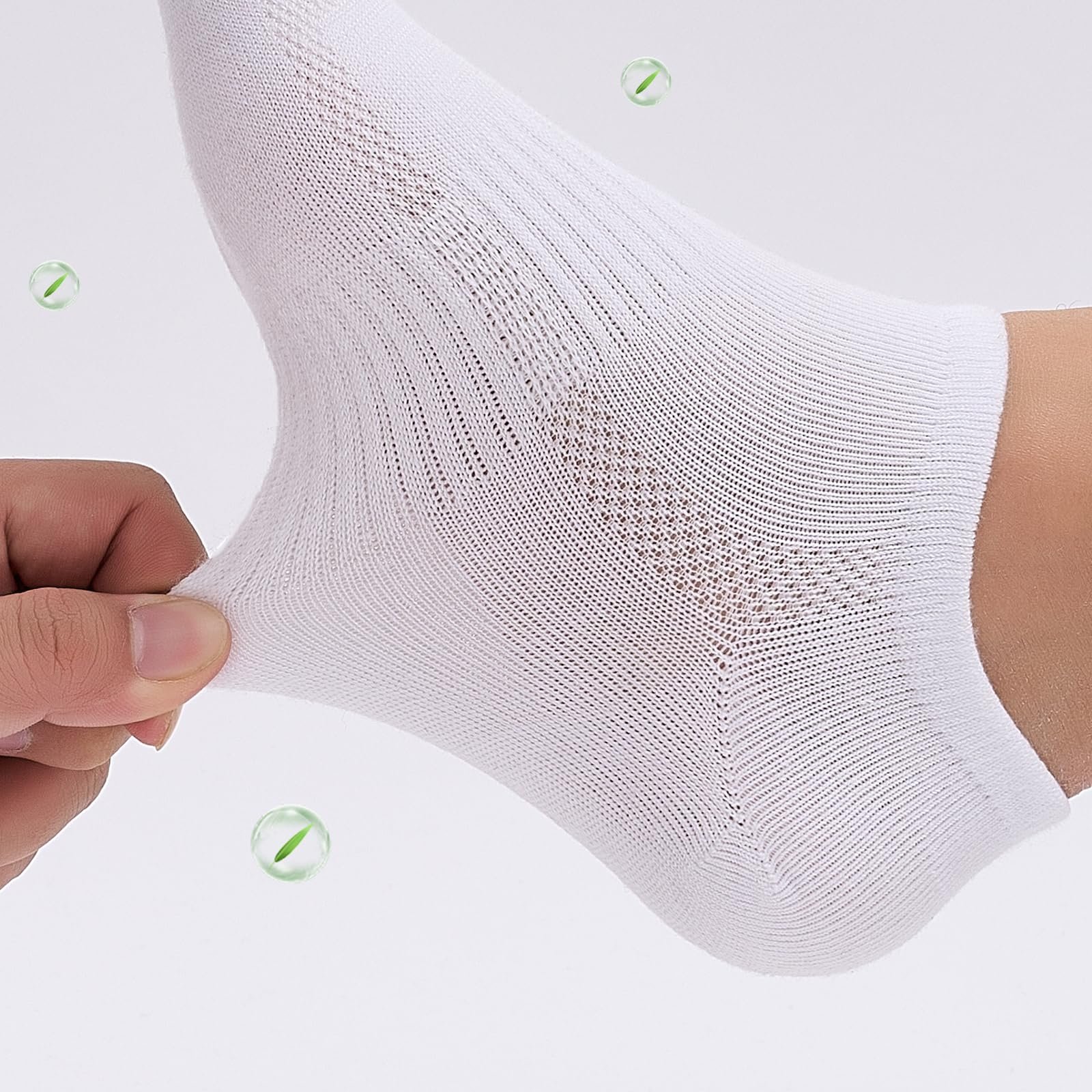 Носки Trainer Bamboo женские мужские, размер 39-42, 43-46, 6 пар, дышащие короткие носки, антибактериальные и с защитой от запаха, спортивные носки, абсорбция и высвобождение влаги, носки для бега, фото №8