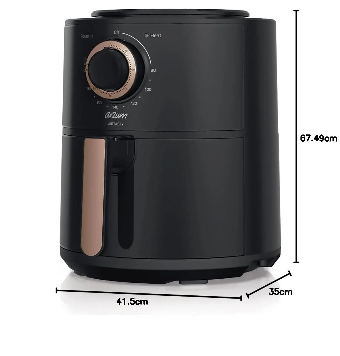 Мультипечь Arzum Airtasty AR2062-B 4 л 1750 Вт медная, фото №4 Мультипечь Arzum Airtasty AR2062-B 4 л 1750 Вт медная, фото №4