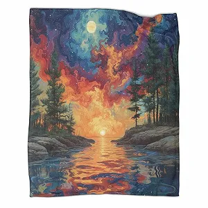 Покривало VFKLZCNYR Пейзаж 3D-друк Квітковий 180 x 200 - Фото 1