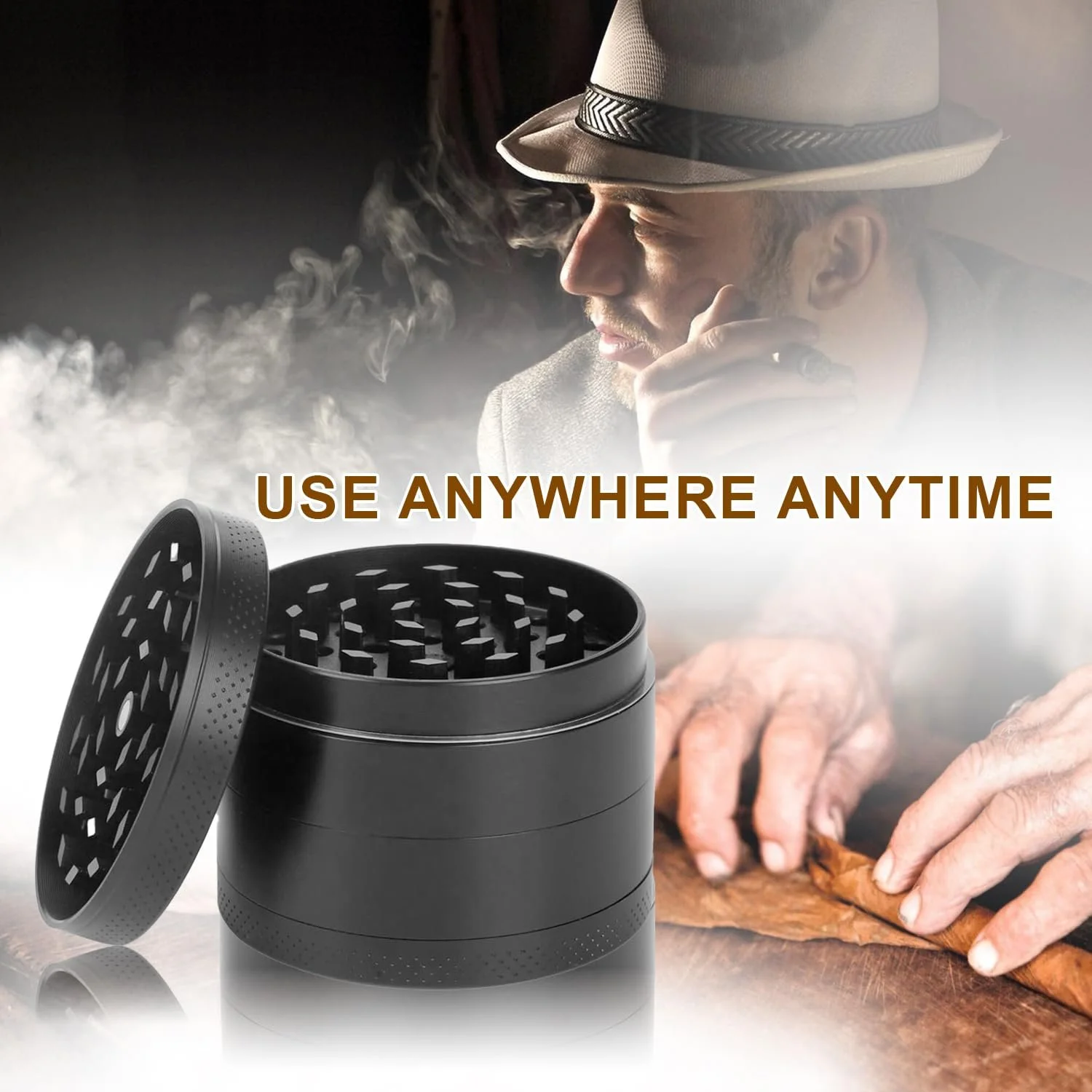 Измельчитель Klein 4-секционный Мельница для трав Металлическая, фото №2