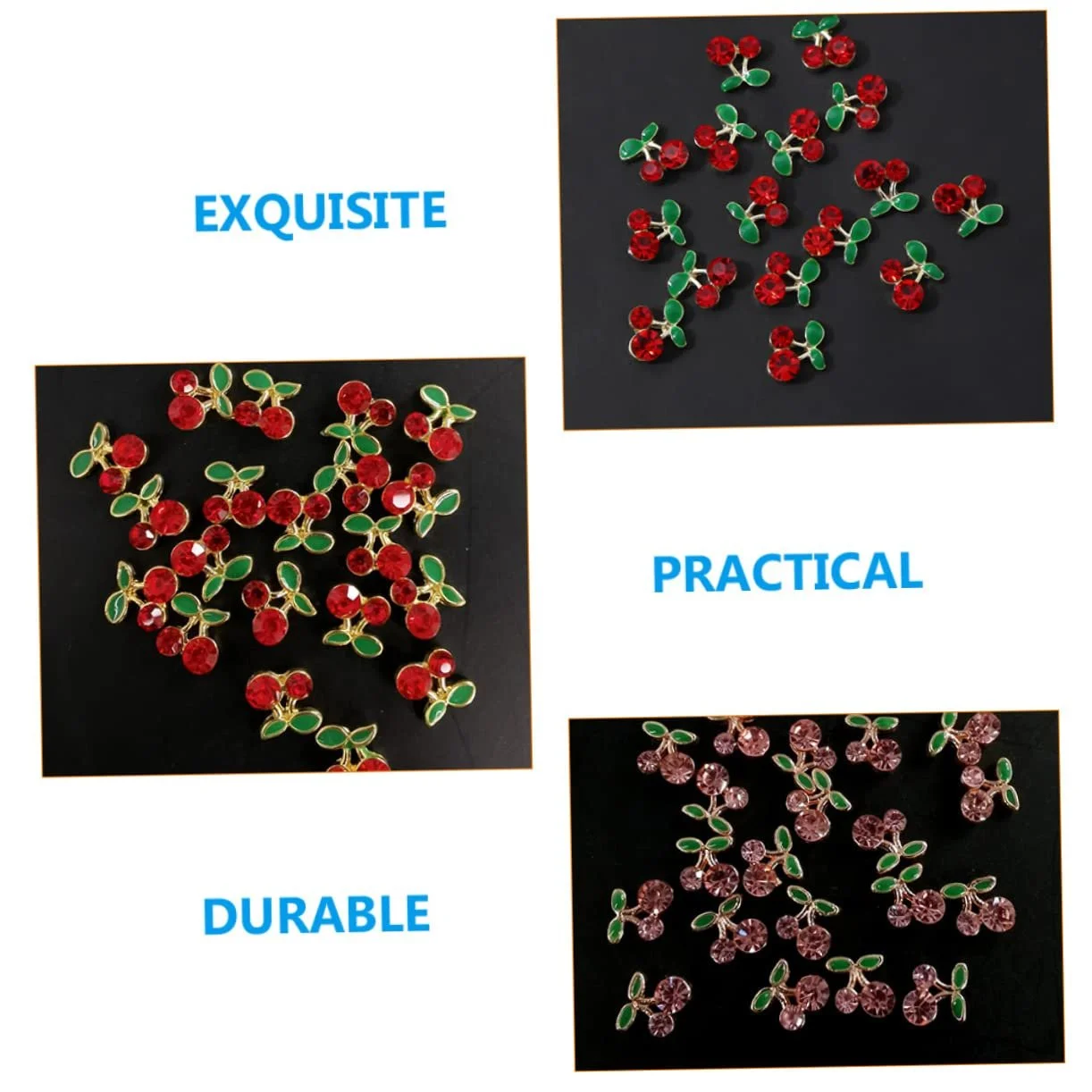 Украшение для ногтей Вишня NOLITOY, 160 шт, золотые аксессуары, маникюрные украшения с фруктами, фото №8 Украшение для ногтей Вишня NOLITOY, 160 шт, золотые аксессуары, маникюрные украшения с фруктами, фото №8