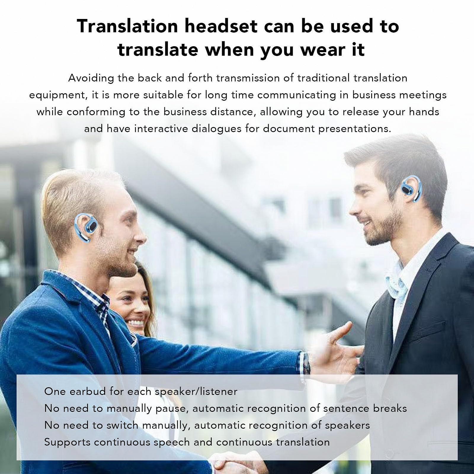 Навушники AI Voice Translator, для перекладу голосу AI з чохлом для зарядки, фото №7