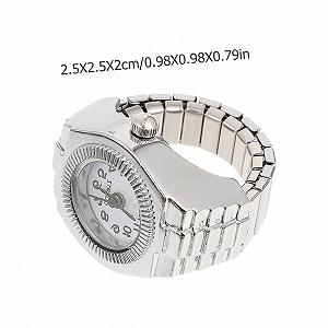 Цифровые часы-кольцо Beaupretty, эластичные кварцевые часы для женщин с четким циферблатом synthetic.ua - Фото 1