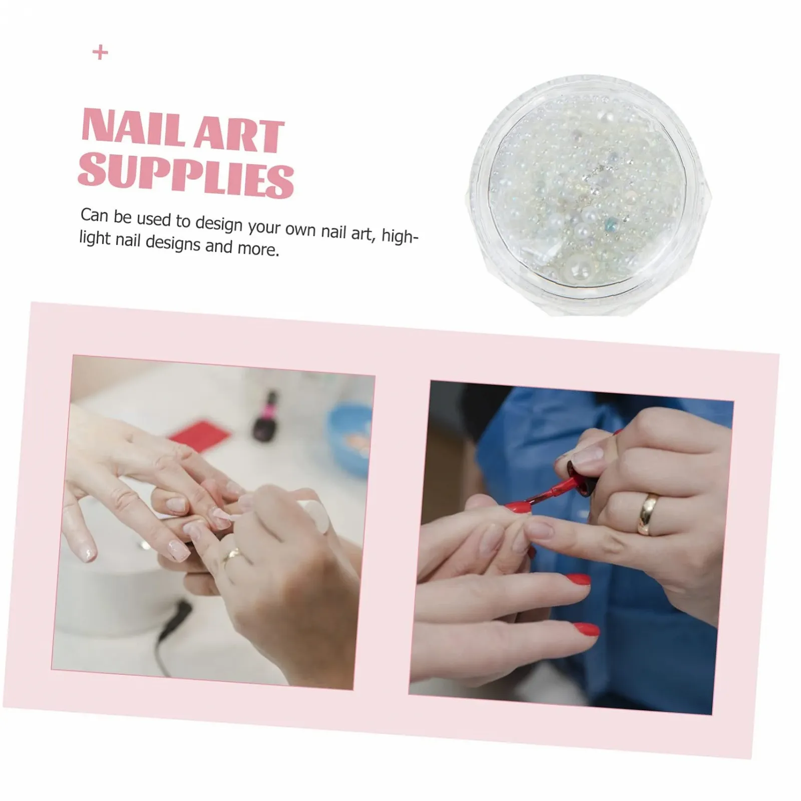 Жемчуг для ногтей Mikinona, 4 коробки, перламутровые стразы, декоративные жемчужные пуговицы, подвески из жемчужных бусин для ногтей, декоративный жемчуг для волос, пуговицы со стразами, смола, фото №7