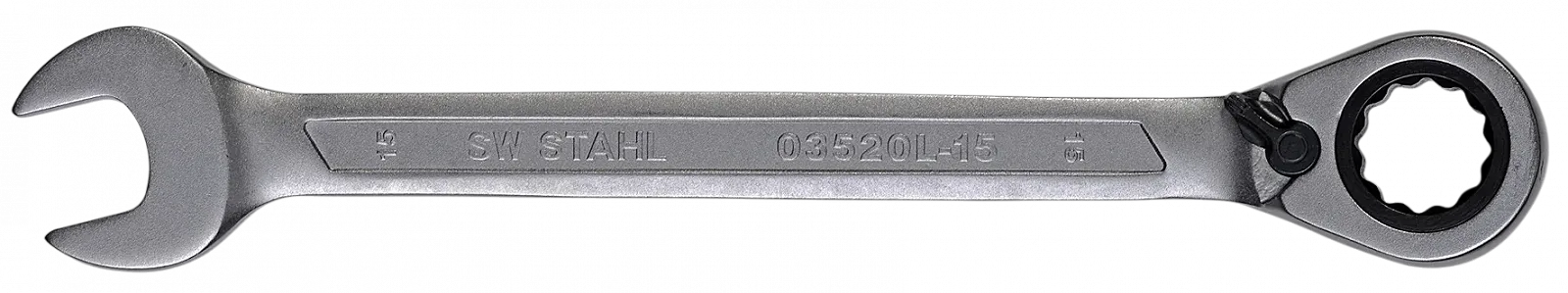 Комбінований тріскачковий ключ SW-STAHL 03520L-15 15 мм реверсивний, фото №1