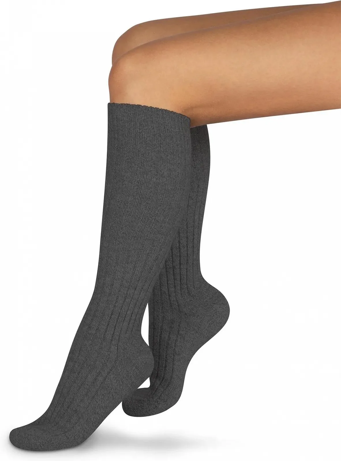 Гольфы Polar Husky Шерсть овец с махровой подошвой 47/50 Антрацит, Угольный, 3 пары, фото №4