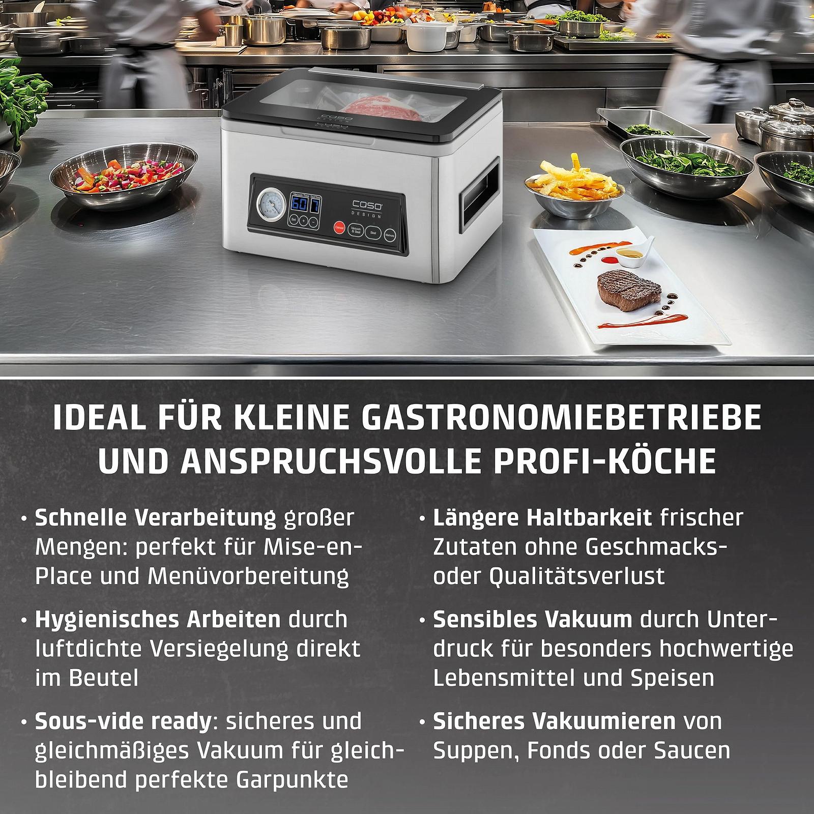 Вакуумний пакувальник CASO VacuChef 50, 70 л/хв, Об'єм камери 4 л, фото №10