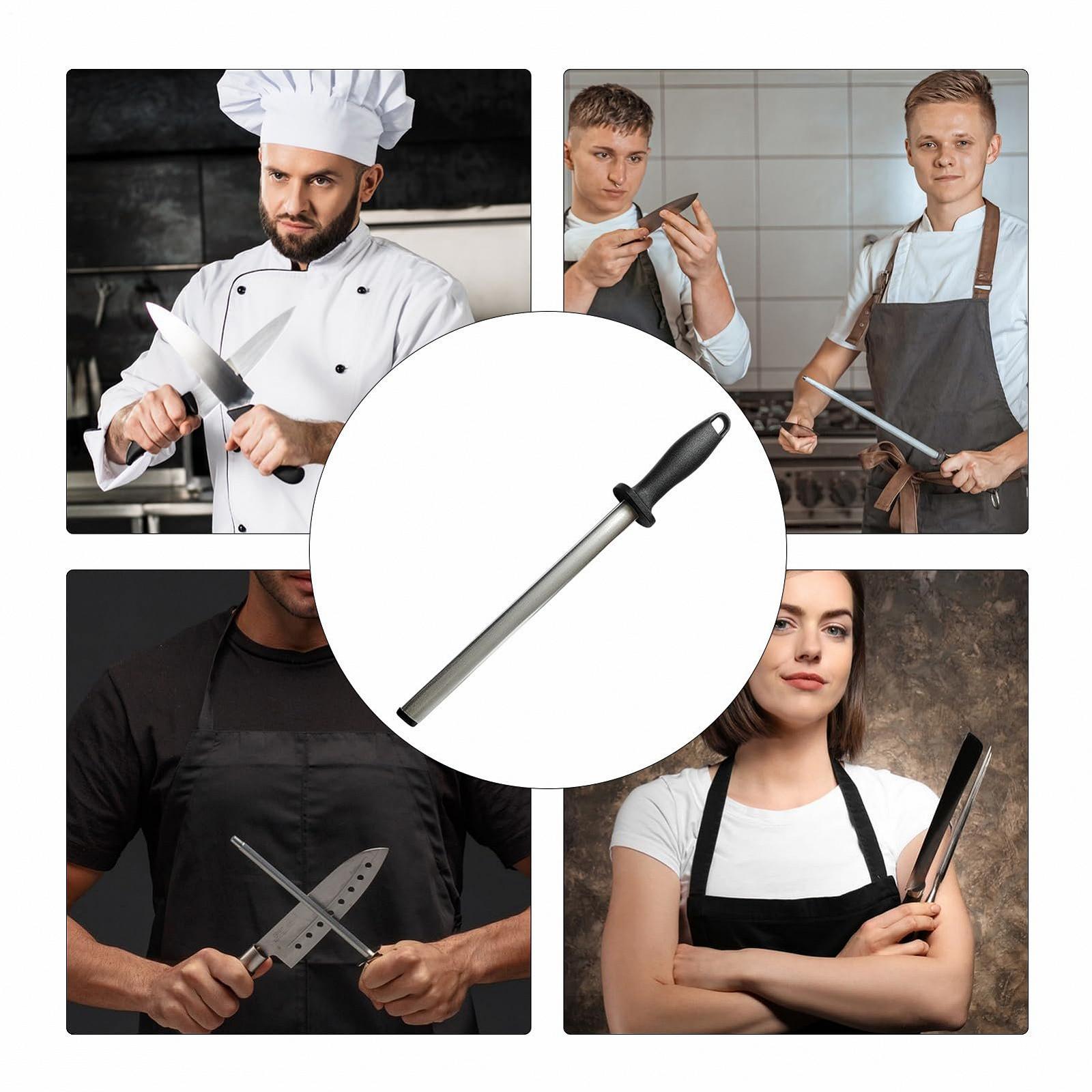 Мусат для заточки ножей Auktion керамический эргономичный для кухни, фото №4