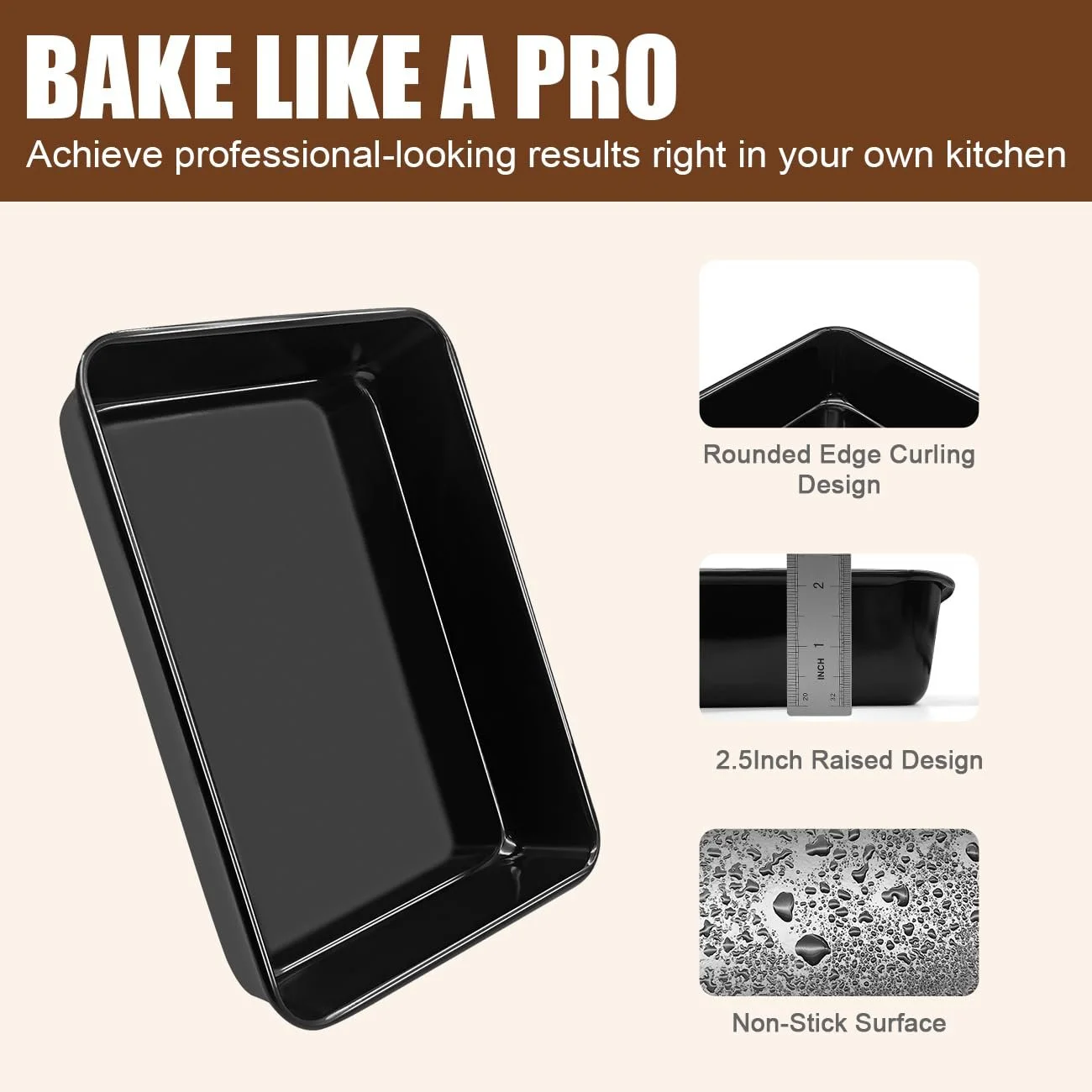 Форма для запекания прямоугольная эмалированная антипригарная 35 x 25 x 6 см белая, фото №4 Форма для запекания прямоугольная эмалированная антипригарная 35 x 25 x 6 см белая, фото №4