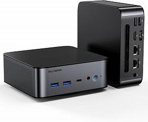 Міні ПК Alliwava H90 / Intel Core i7-11390H / RAM 32GB / SSD 1TB / HDMI / 2 x LAN / Wi-Fi 6 / Bluetooth 5.0 / Windows 11 / Black - Фото 1