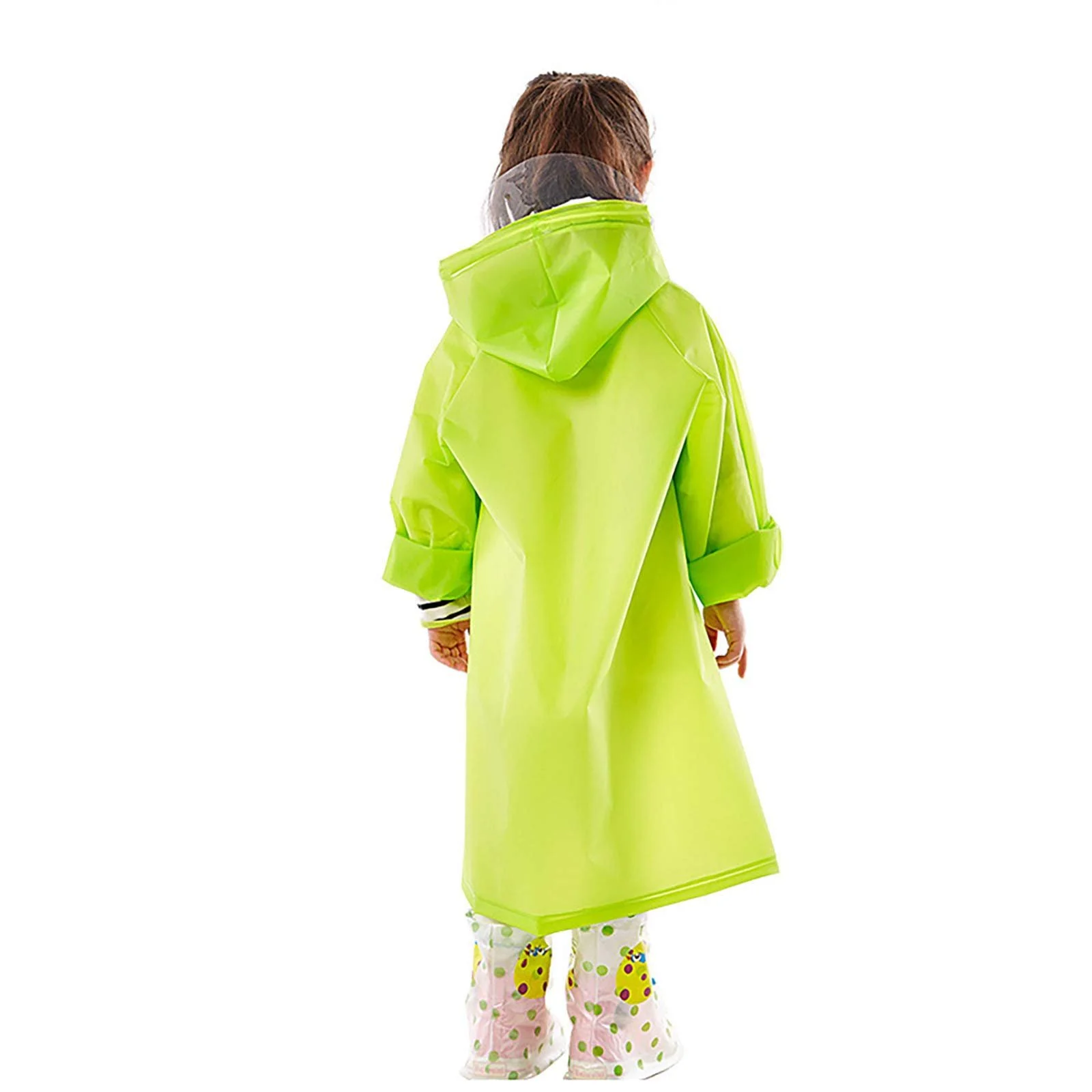 Длинное ветро- и водонепроницаемое пальто с капюшоном для мальчиков, фото №3 Длинное ветро- и водонепроницаемое пальто с капюшоном для мальчиков, фото №3