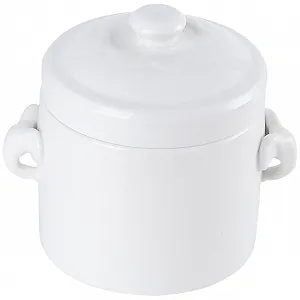 Кастрюля-жаровня керамическая с крышкой термостойкая универсальная - Фото 1