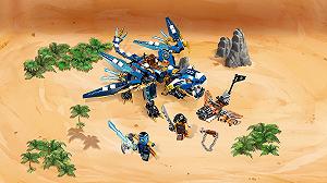 Фигура LEGO Jay's Elemental Dragon synthetic.ua - Фото 1