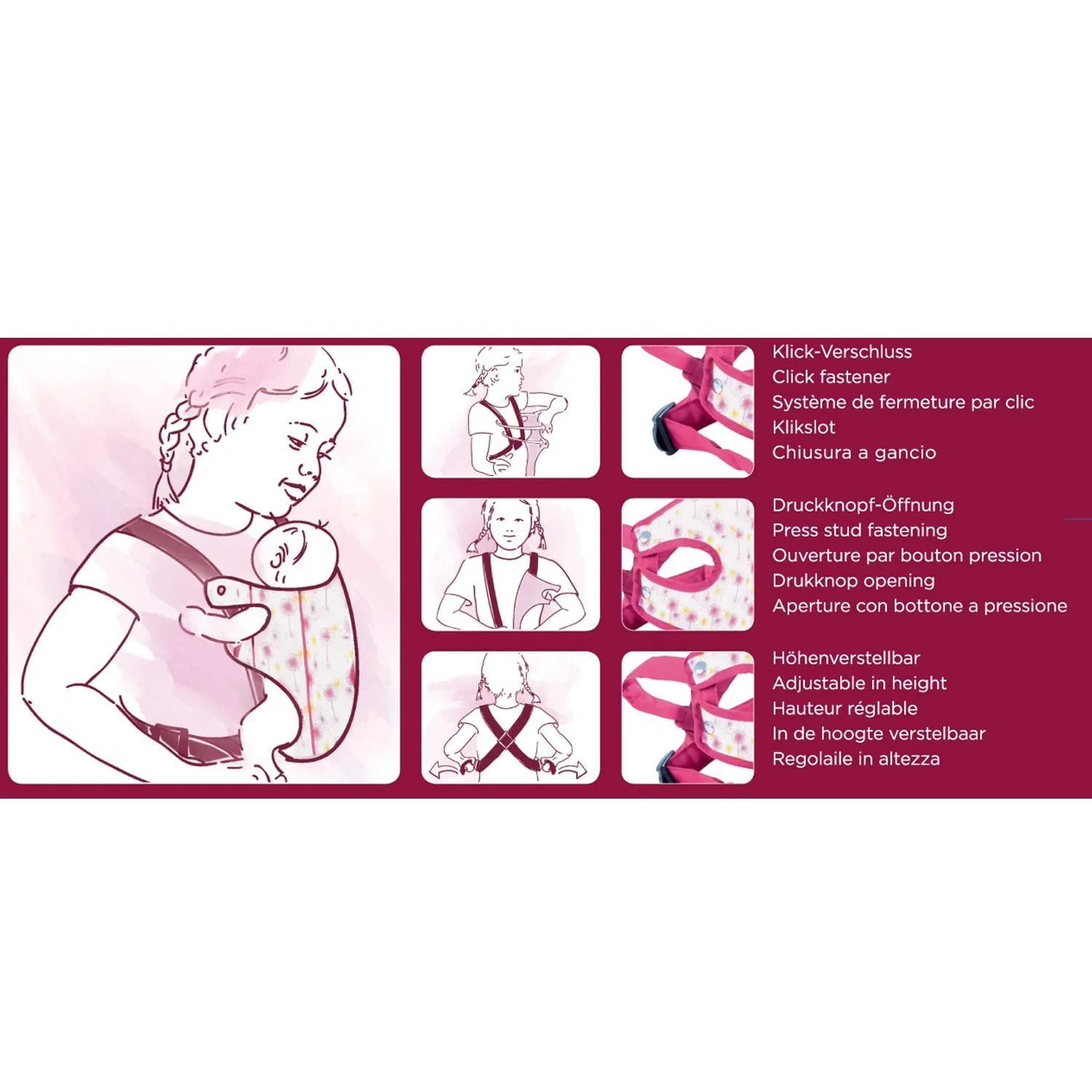 Переноска для кукол Gotz Happy Flower Аксессуар Для кукол от 30 см до 48 см, фото №4