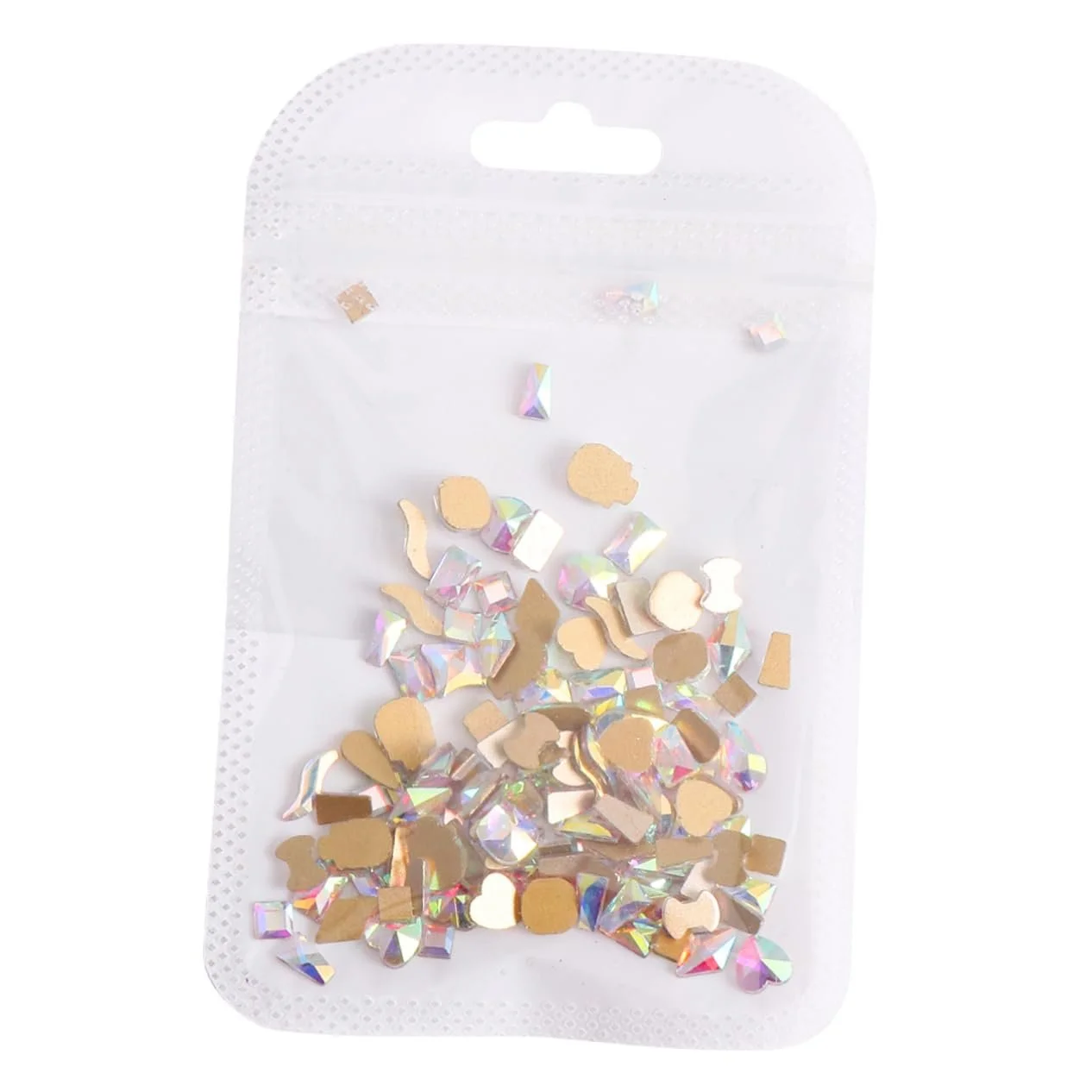 Стрази Плоскі WOONEKY Змішані форми для дизайну нігтів, 100 шт., фото №4 Стрази Плоскі WOONEKY Змішані форми для дизайну нігтів, 100 шт., фото №4