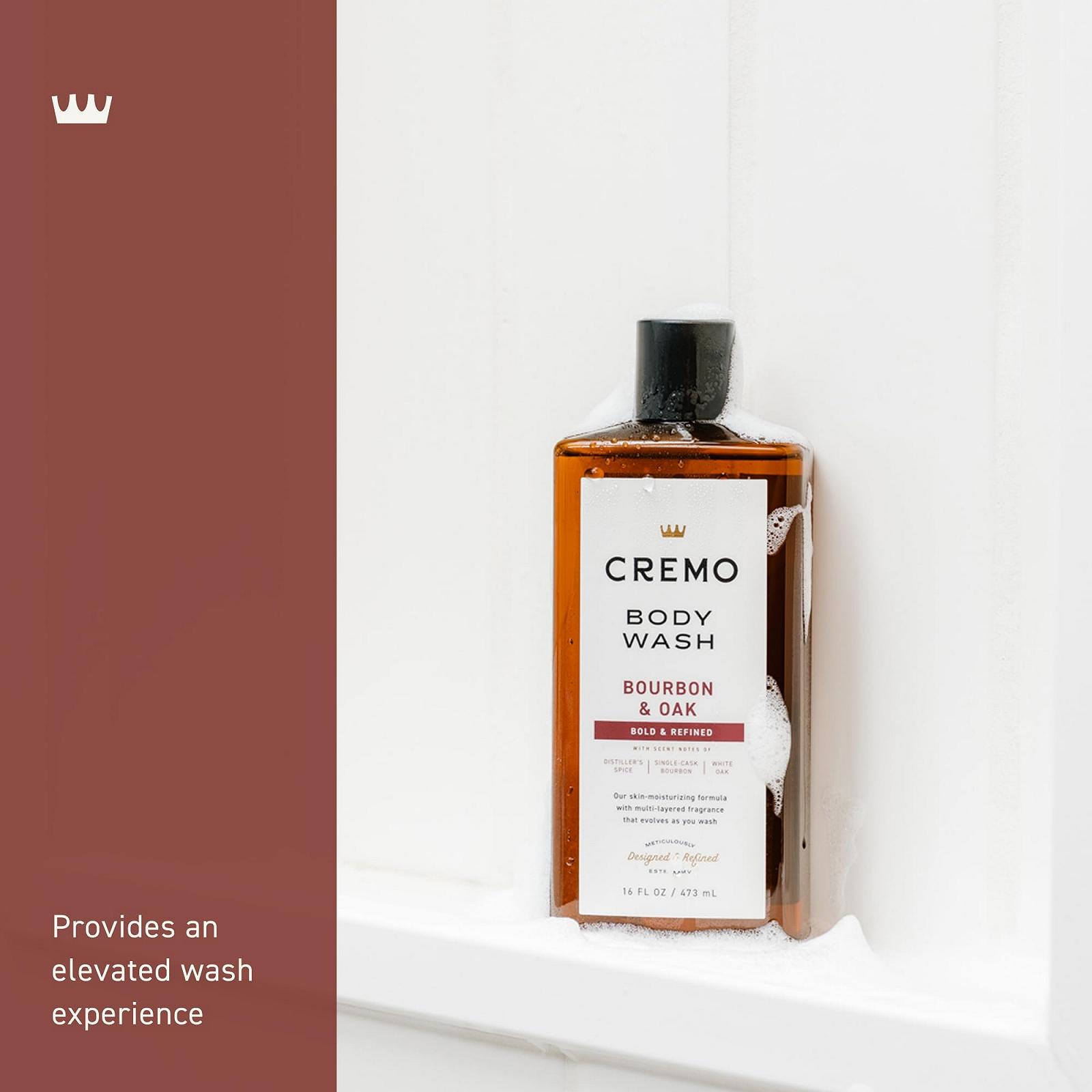 Гель для душа Cremo Bourbon and Oak 473 мл, фото №3