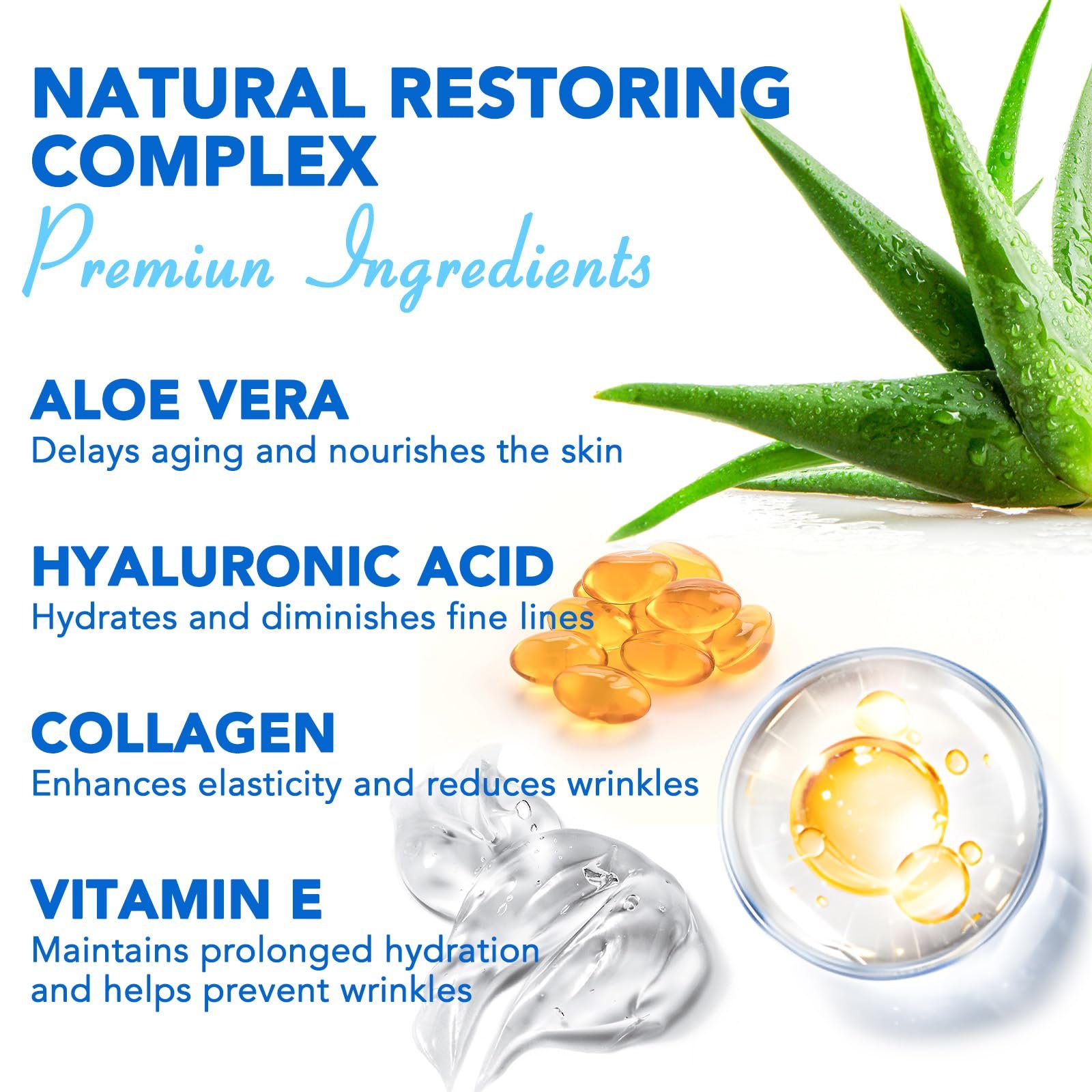 Патчі для обличчя проти зморшок на лобі - 16 шт. з алое вера, гіалуроновою кислотою та колагеном, фото №3