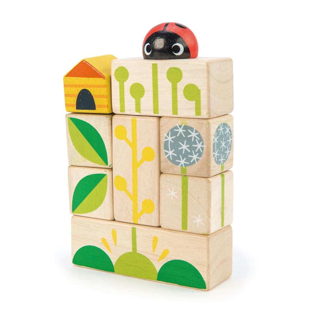 Набір кубиків Tender Leaf Toys Garden Blocks Дерев’яні будівельні блоки, фото №6