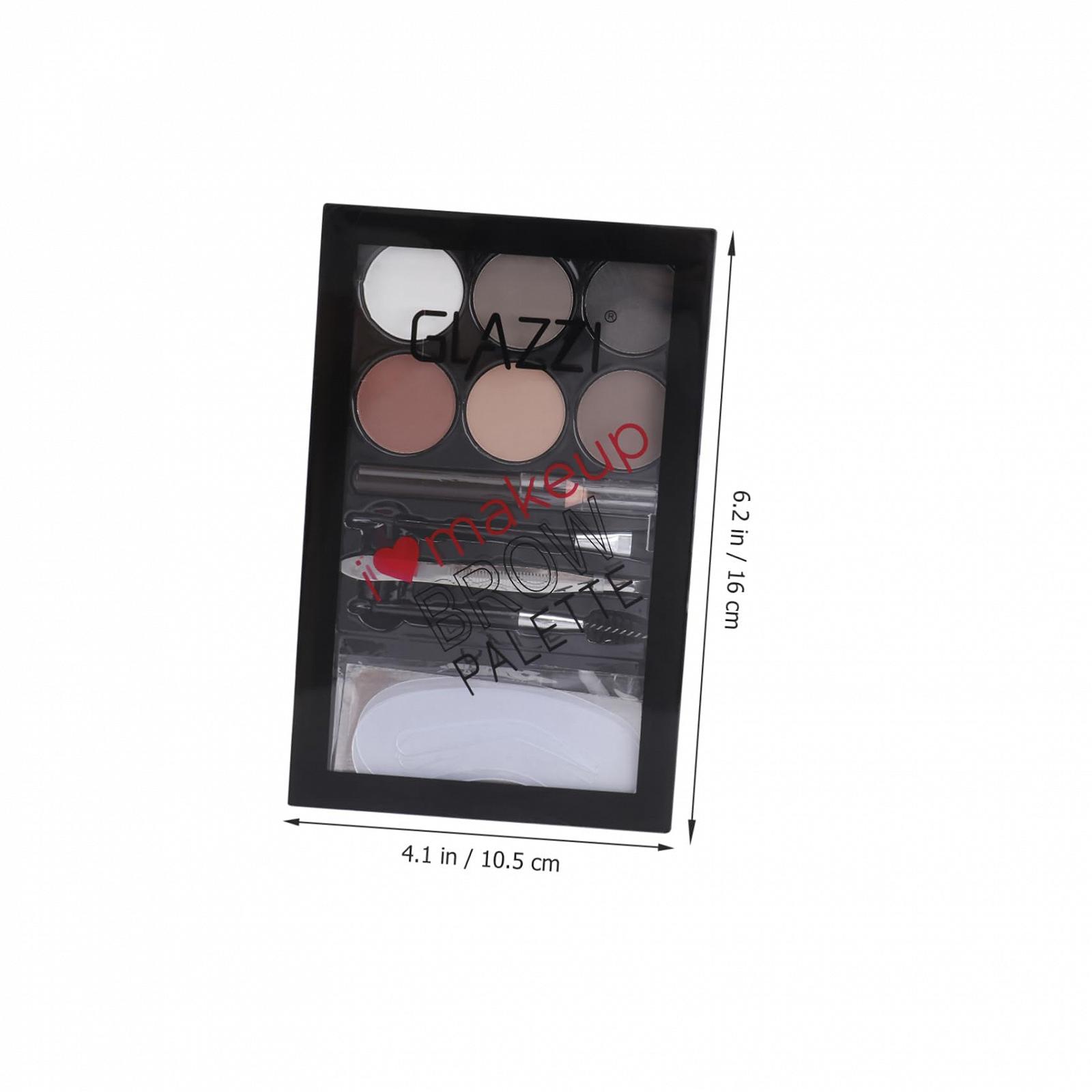 Набір BIUDECO Пудра для брів Шість кольорів Багатофункціональний косметичний аксесуар, фото №7