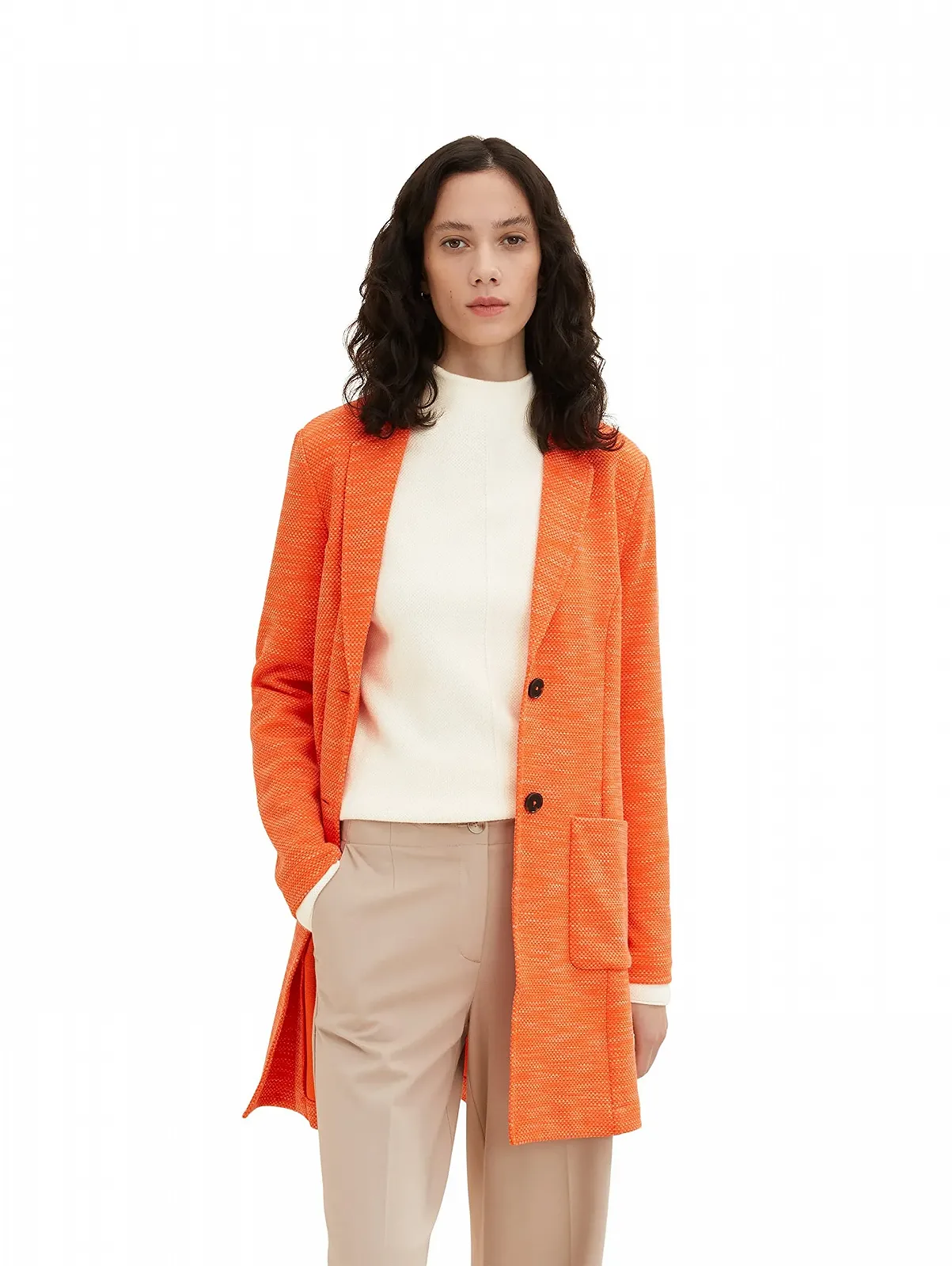 Пальто TOM TAILOR Basic в стиле меланж, фото №5 Пальто TOM TAILOR Basic в стиле меланж, фото №5